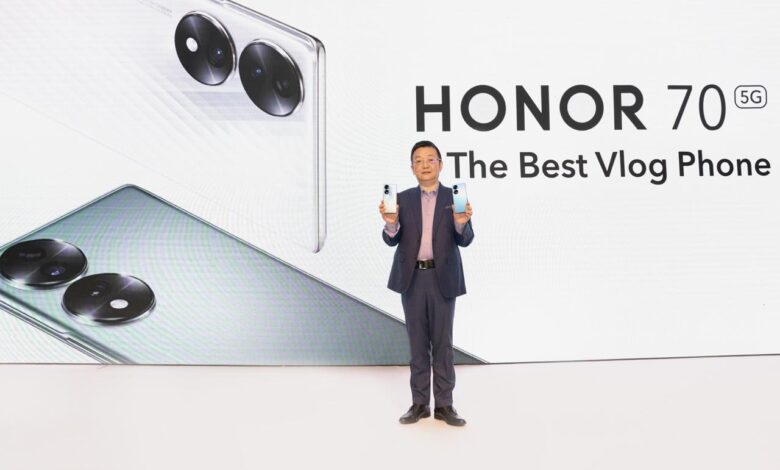 HONOR تكشف عن الهاتف الأيقوني HONOR 70 5G، مع نمط الـSolo Cut لتصوير الـVlog
