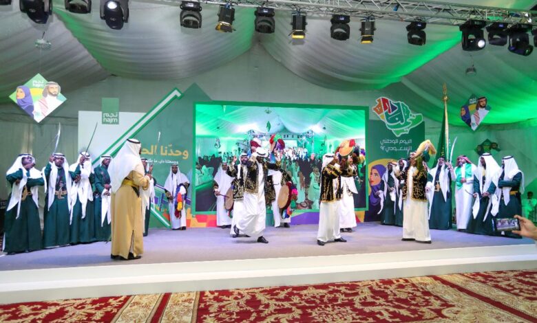 بفعاليات متنوعة وعروض شيقة نجم تحتفل بالذكرى الـ 92 لليوم الوطني